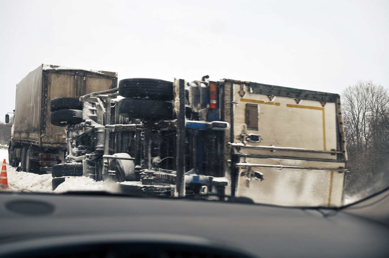 Overloaded Truck Accident