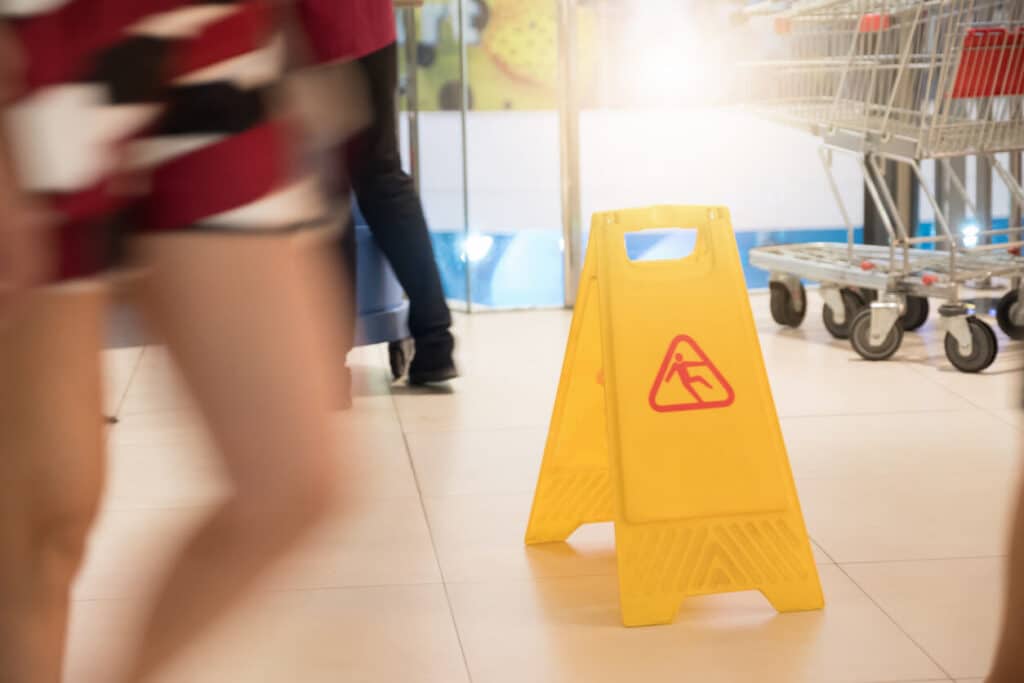 Slippery Floor Accident